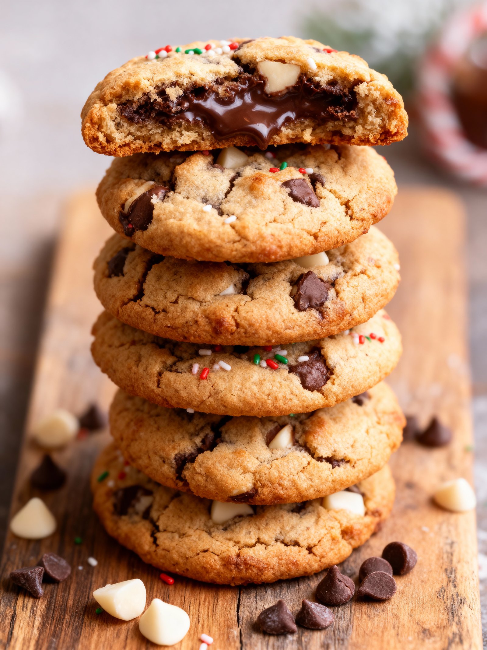 Winter Wonderland Chocolate Chip Cookies finished