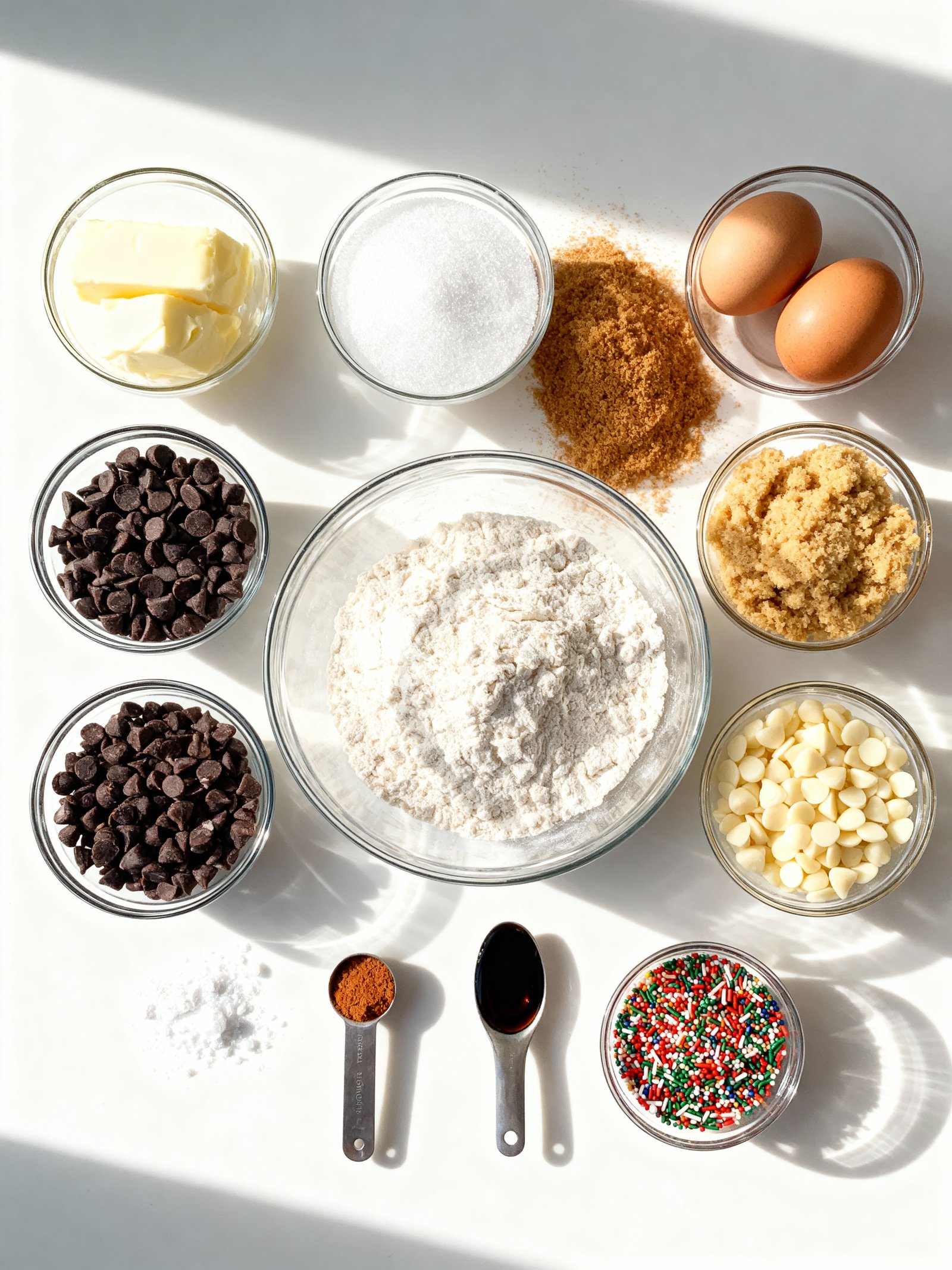 Winter Wonderland Chocolate Chip Cookies ingredients