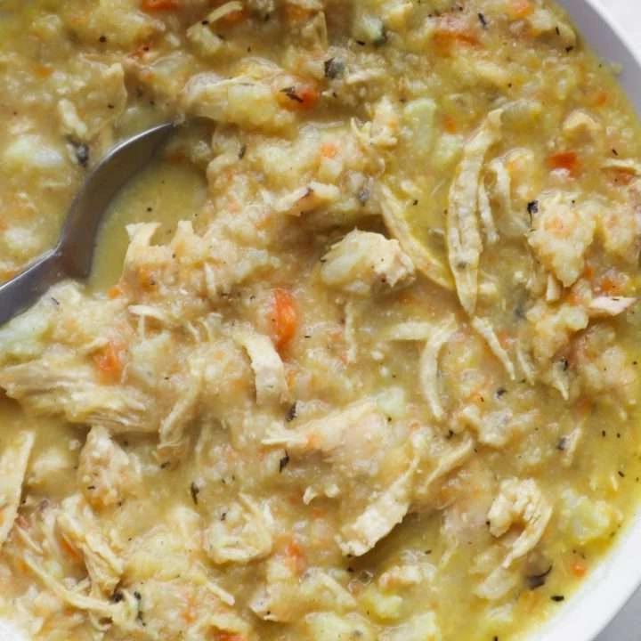 30-Minute Cauliflower Chicken Soup | Easy Anti-Inflammatory Recipe - Beauty Bites finished