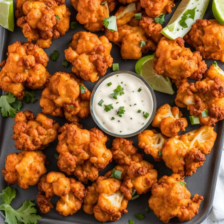 Air Fryer Buffalo Cauliflower Recipe finished