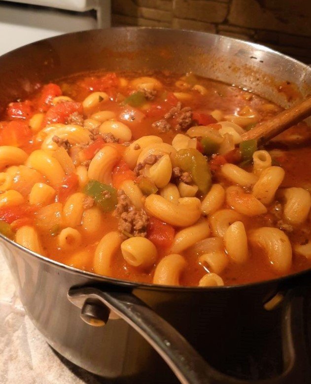 Beef and Macaroni Soup Recipe