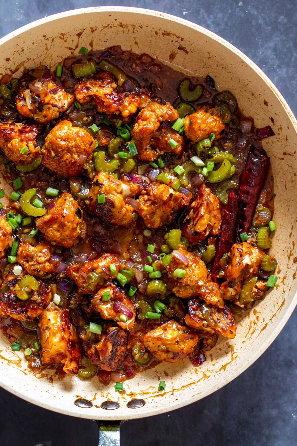 Black Pepper Cauliflower - Vegan Richa finished