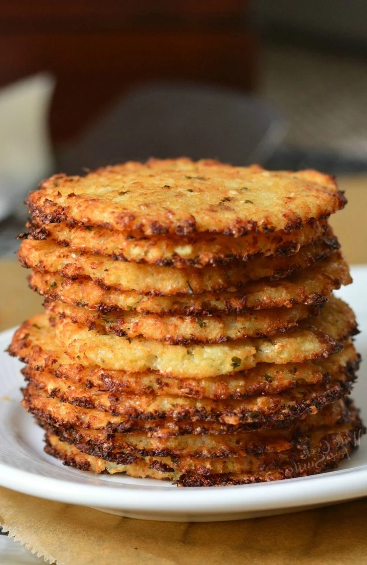 Cauliflower Parmesan Crisps finished