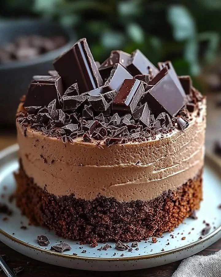 Chocolate Mousse Cake finished