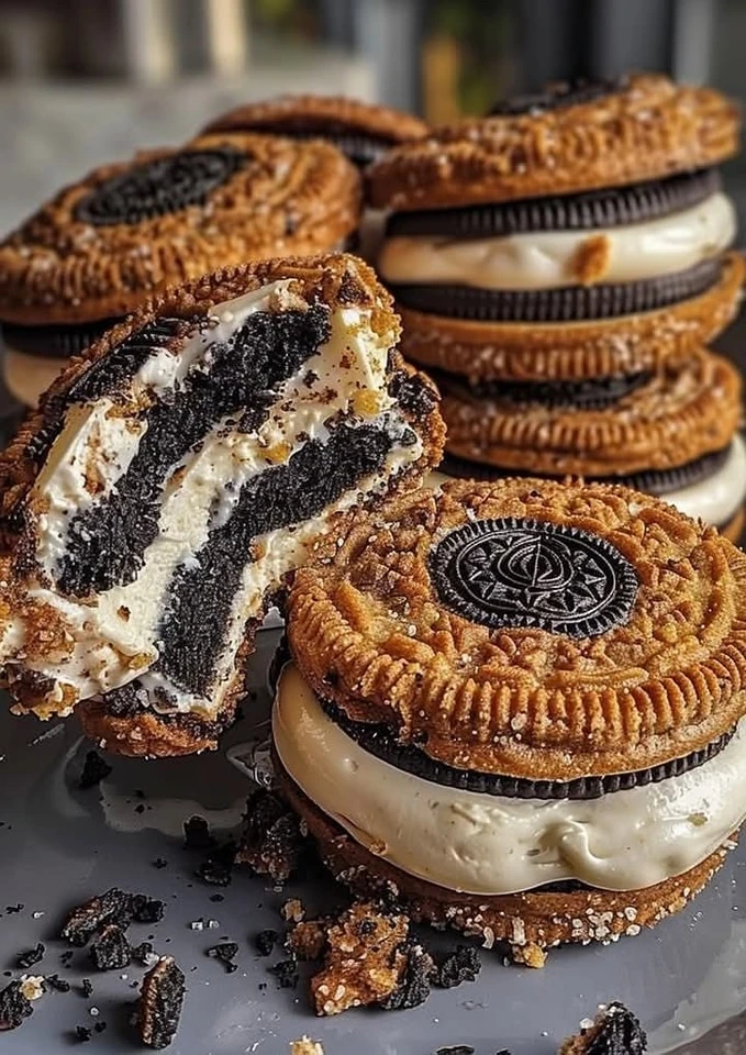 Cookies & Cream Cheesecake Deep-Fried Oreos finished