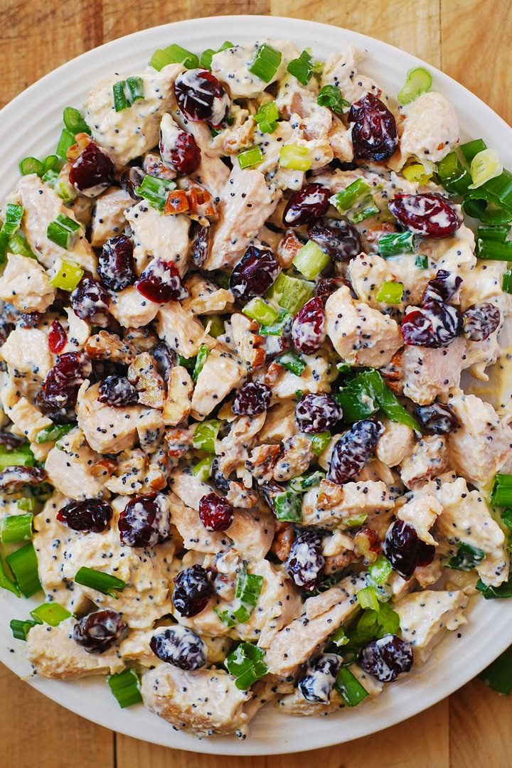 Cranberry Pecan Chicken Salad with Poppy Seed Dressing ingredients