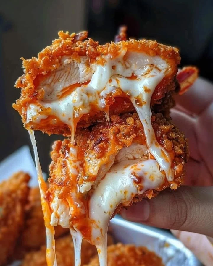 Cream Cheese and Bacon Stuffed Doritos Chicken finished