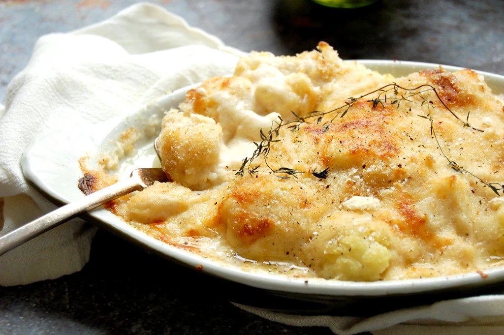 Comfort Food: Creamy Cauliflower Gratin finished