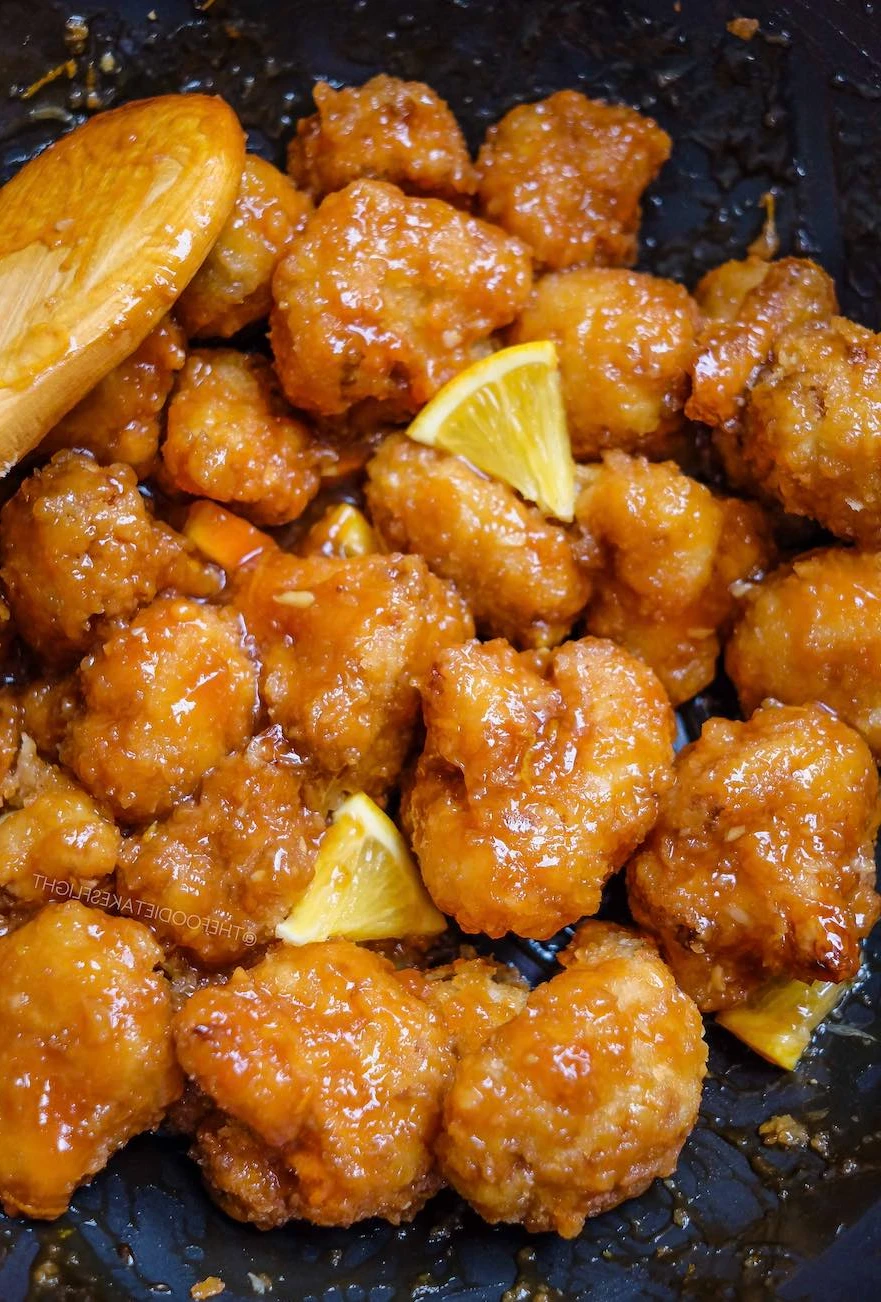 Glazed Orange Cauliflower finished