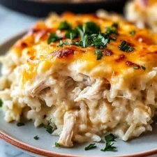 Healthy Chicken Cauliflower Rice Casserole finished