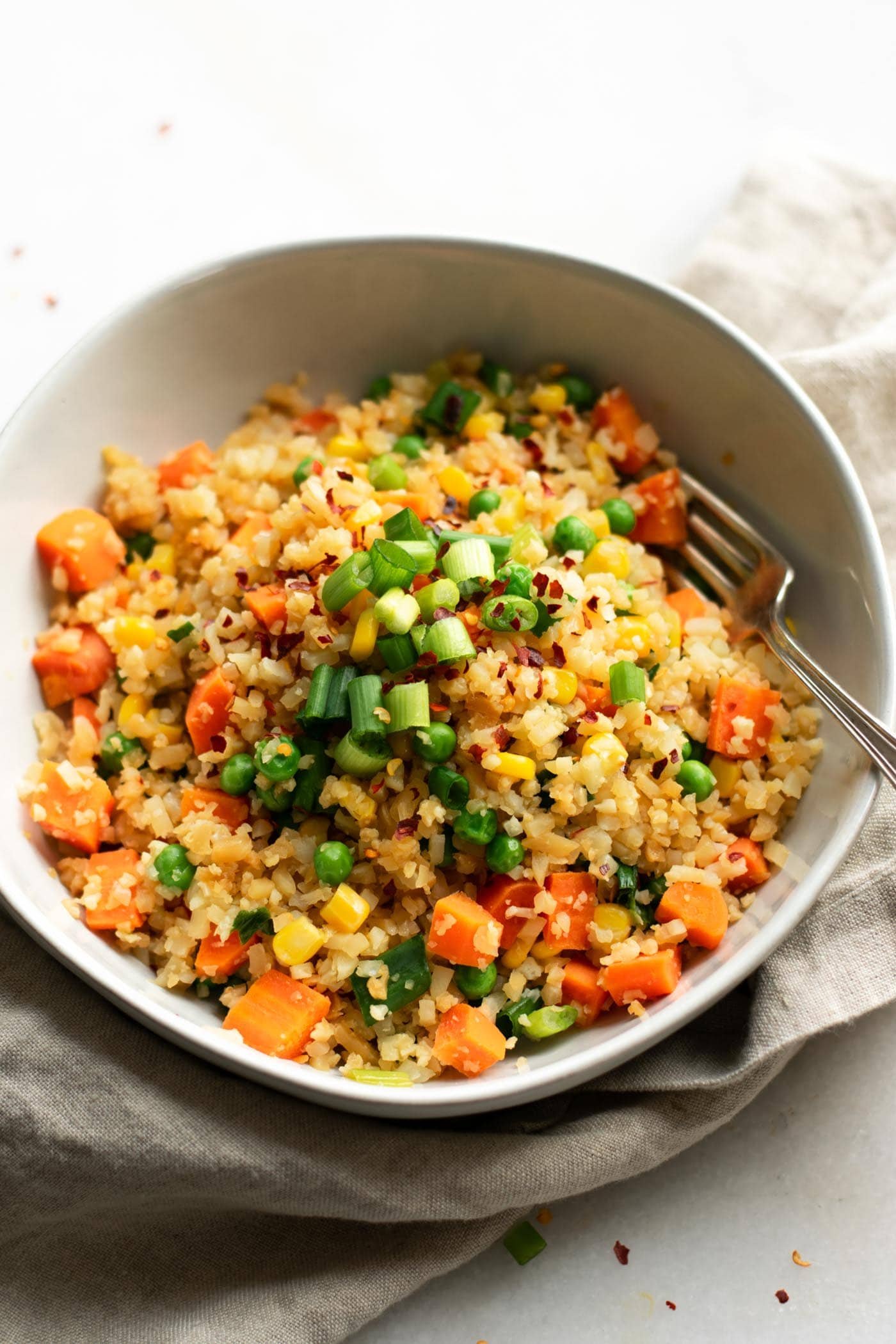 Healthy Vegan Cauliflower Fried Rice ingredients