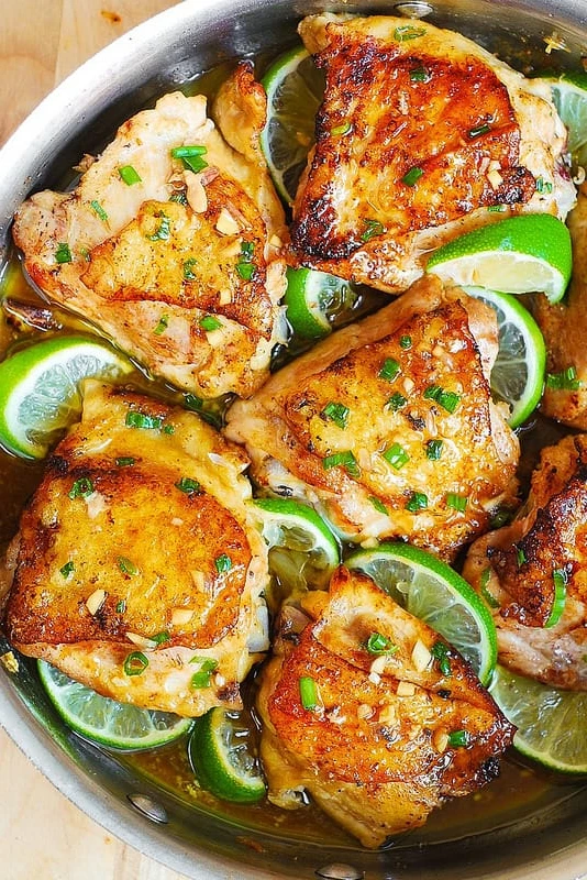 Honey Lime Chicken Thighs. LOW-CARB, HIGH-PROTEIN dinner. finished