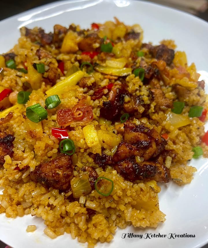 Jerk Grilled Chicken With Pineapple Fried Rice Recipe