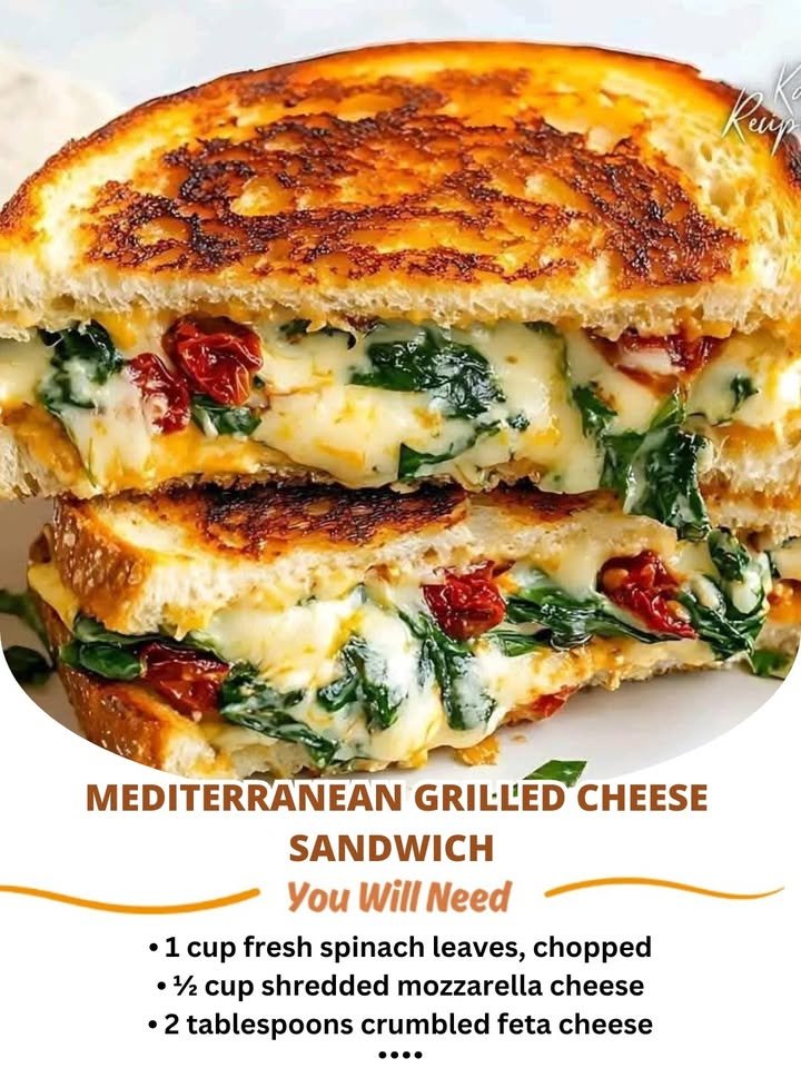 Mediterranean Grilled Cheese Sandwich Recipe