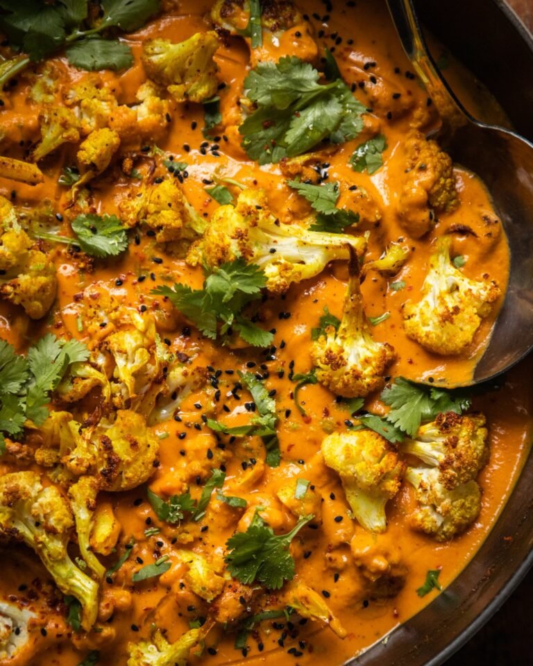 Spice-Roasted Cauliflower in Coconut Tomato Sauce Recipe
