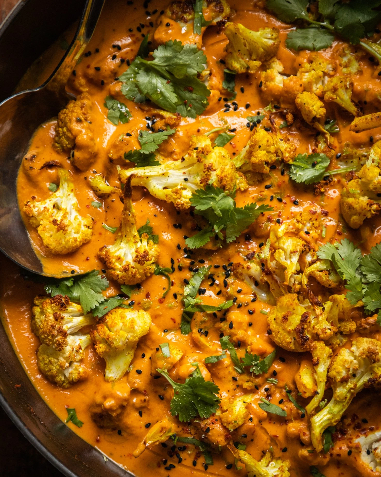 Roasted Cauliflower in Coconut Tomato Sauce finished