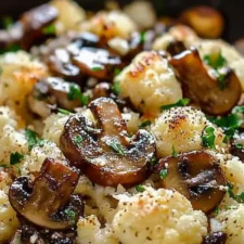 Garlic Cauliflower Mushroom Skillet Recipe