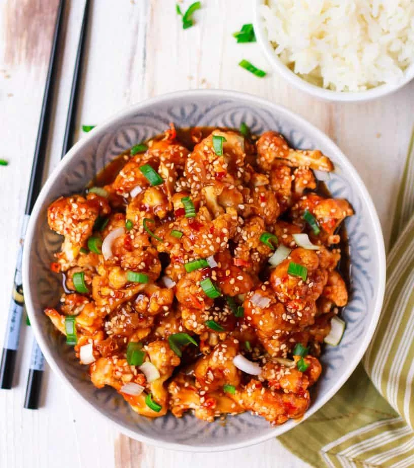 Sticky Sesame Cauliflower - Easy Glutenfree Vegan Friendly Recipe finished