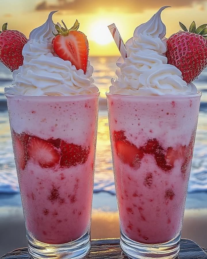 Strawberry Piña Colada with Malibu Frosting Recipe