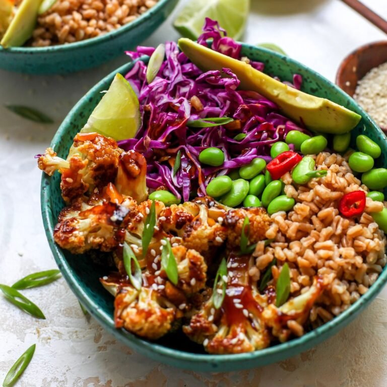 Teriyaki Cauliflower Power Bowls Recipe