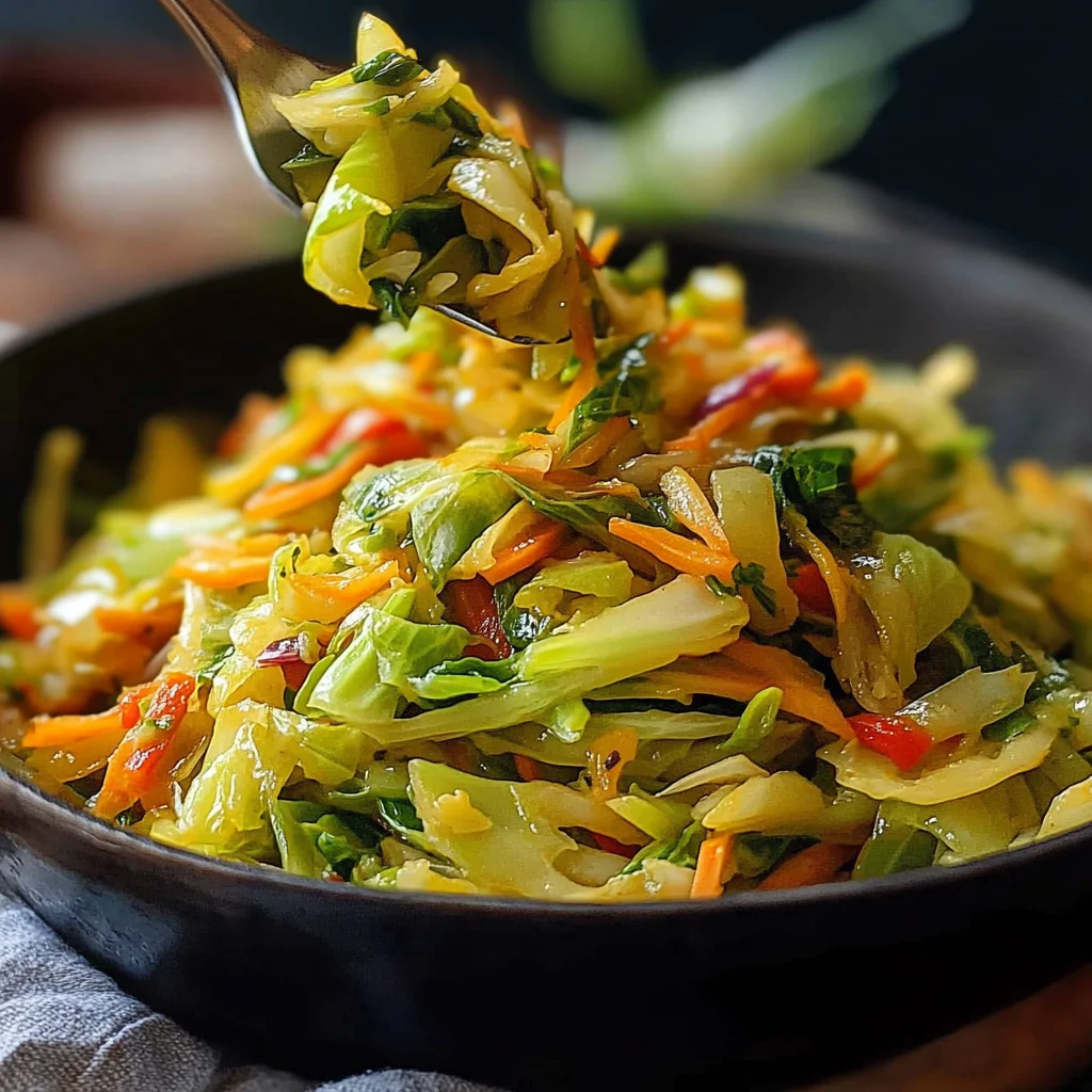 Authentic Jamaican Cabbage Full of Island Flavor step by step