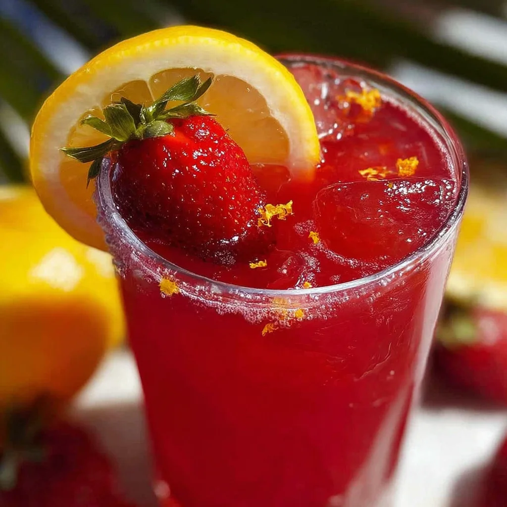 The Best Hibiscus Tea Strawberry-Lemonade Refresher step by step
