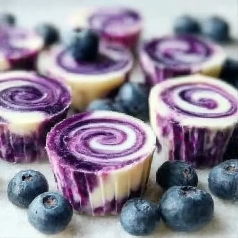Blueberry Swirl Yogurt Bites Recipe