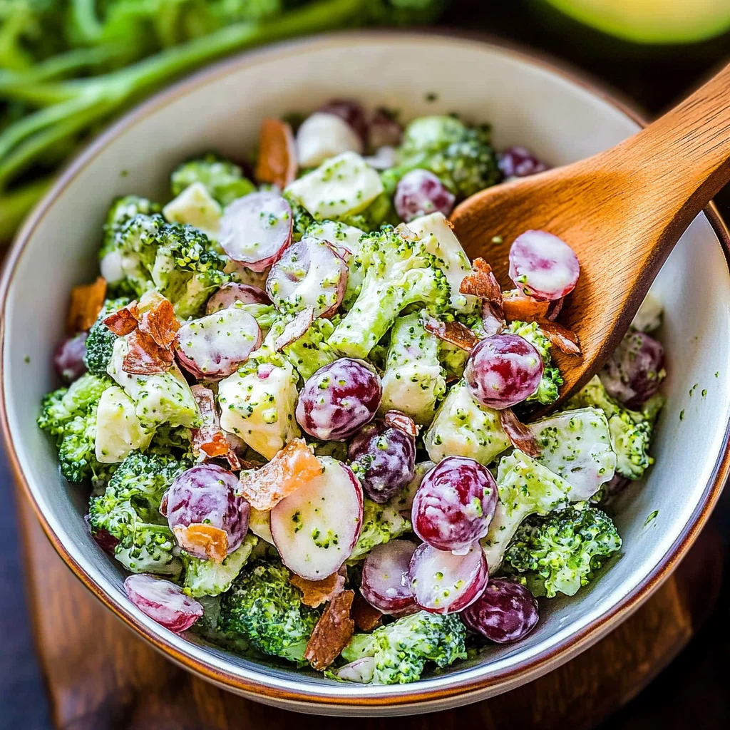 Broccoli Grape Salad step by step