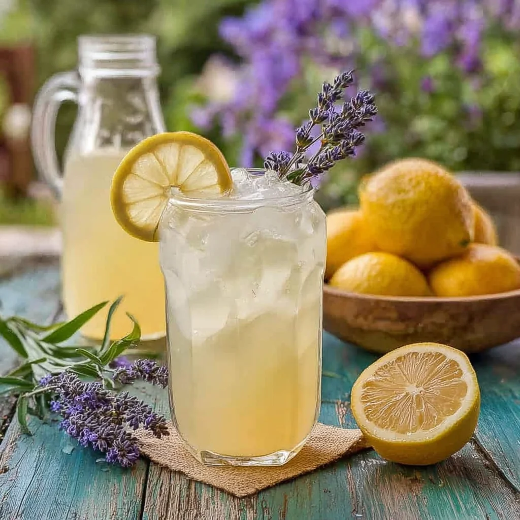 Coconut Lavender Lemonade Mocktail Recipe step by step