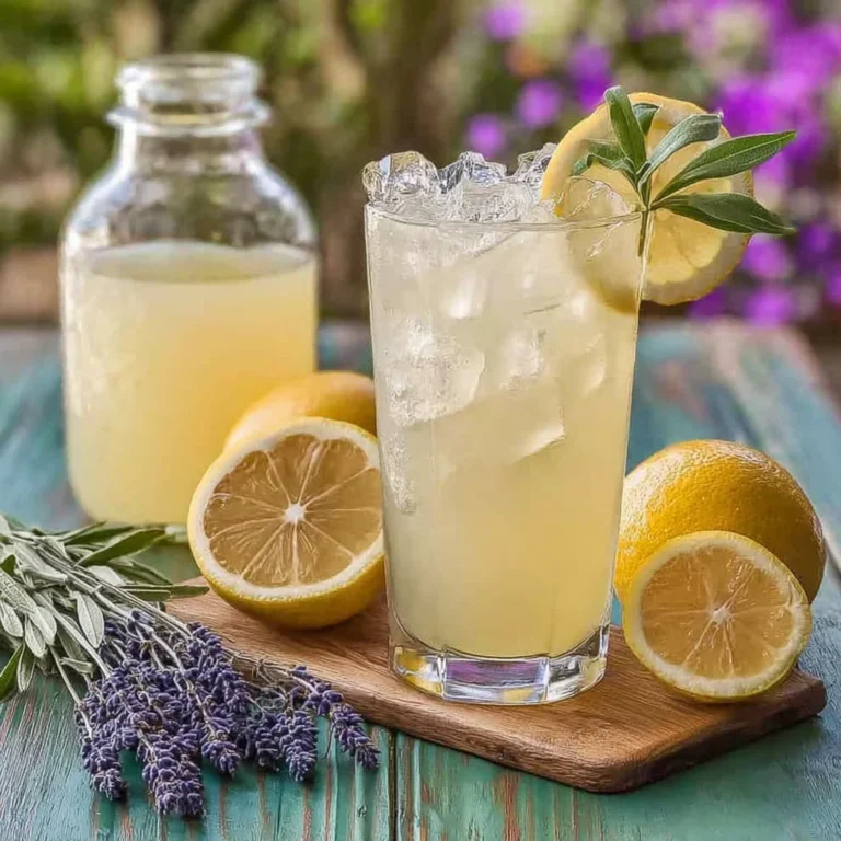 Coconut Lavender Lemonade Mocktail Recipe