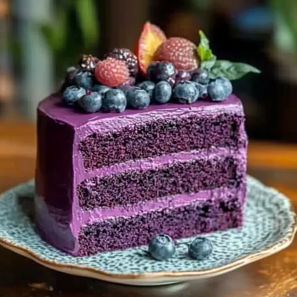 Decadent Royal Purple Velvet Cake – A Dessert to Impress image-3
