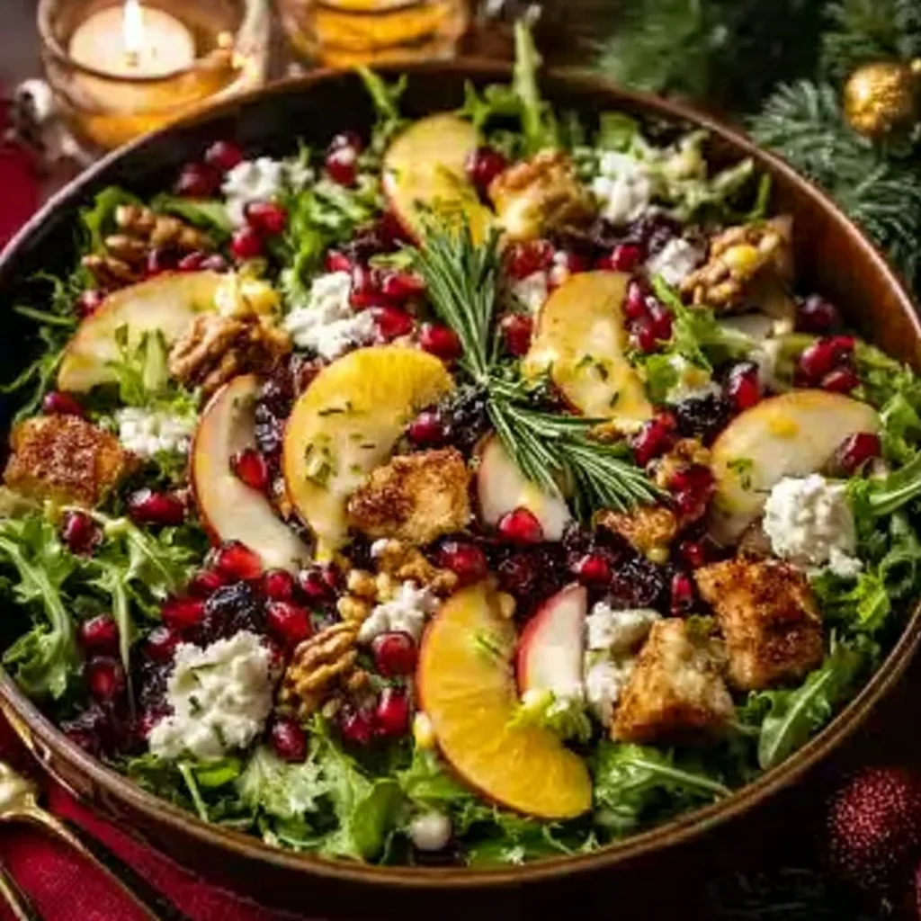 Delicious Christmas Salad with Honey Mustard Dressing step by step