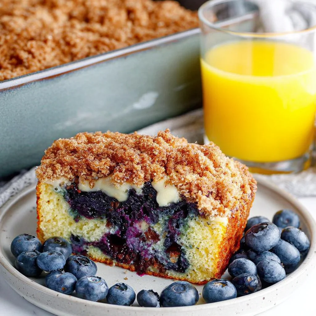 Easy Easter Brunch - Blueberry Muffin Streusel Cake image-2