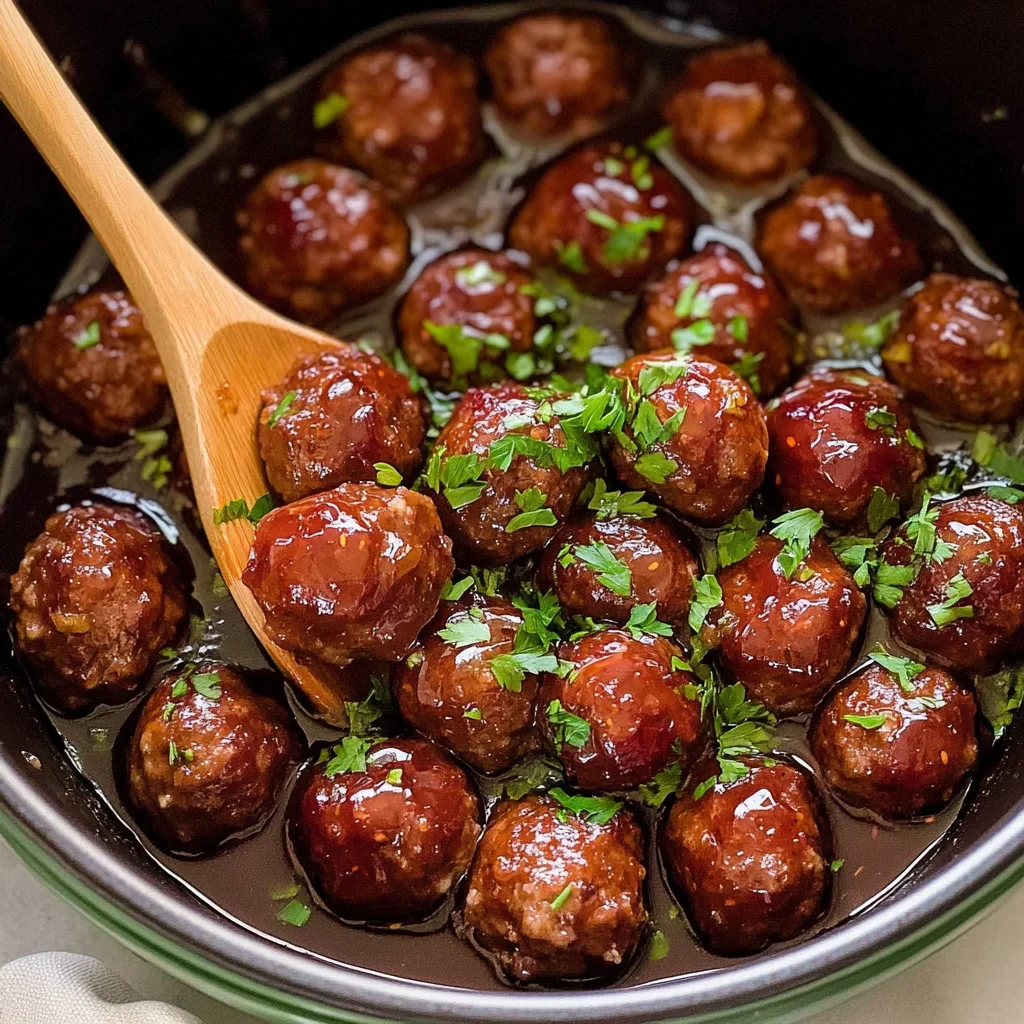 Easy Grape Jelly Meatballs Recipe image-3