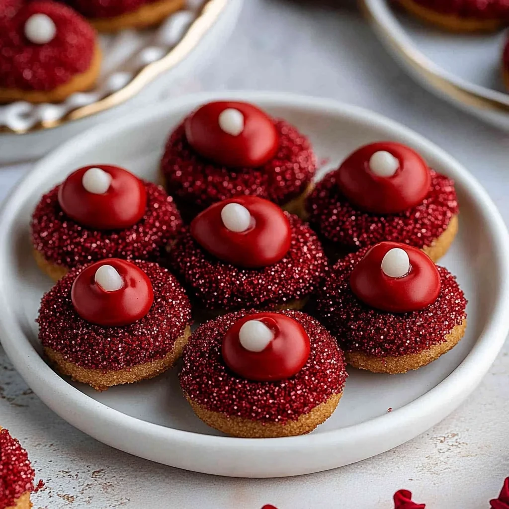 Easy Hershey's Red Velvet Blossoms Cookies image-3