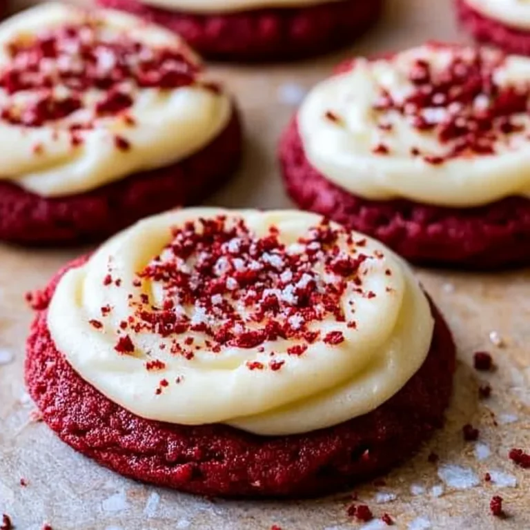 Frosted Red Velvet Cupcake Cookies Recipe