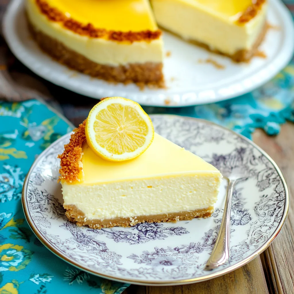 Jamie Oliver No Bake Lemon Cheesecake step by step