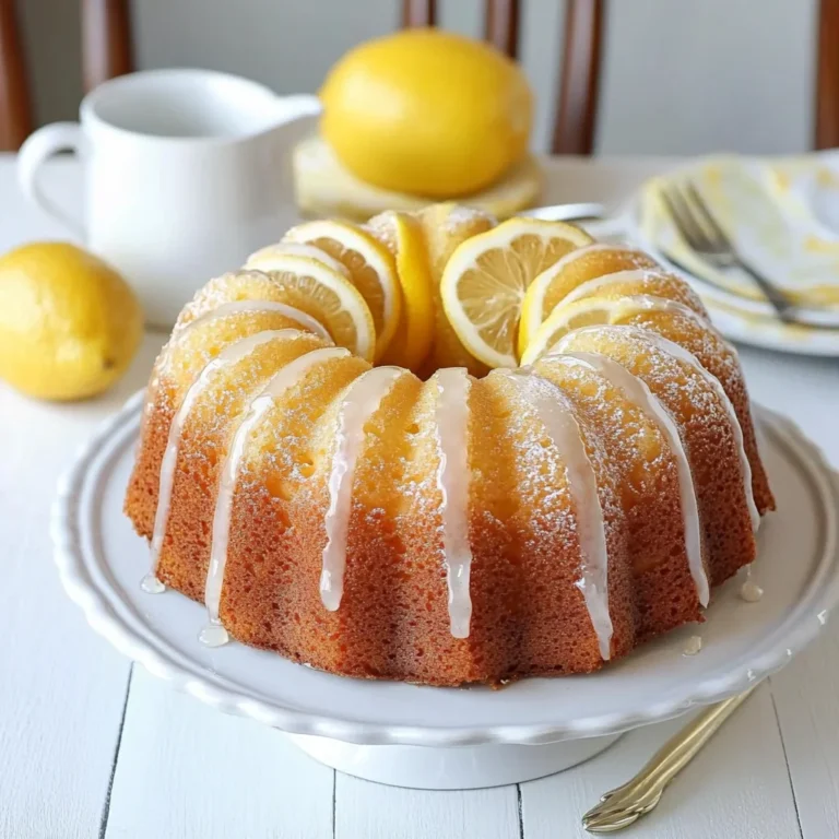 Lemon Bundt Cake Recipe