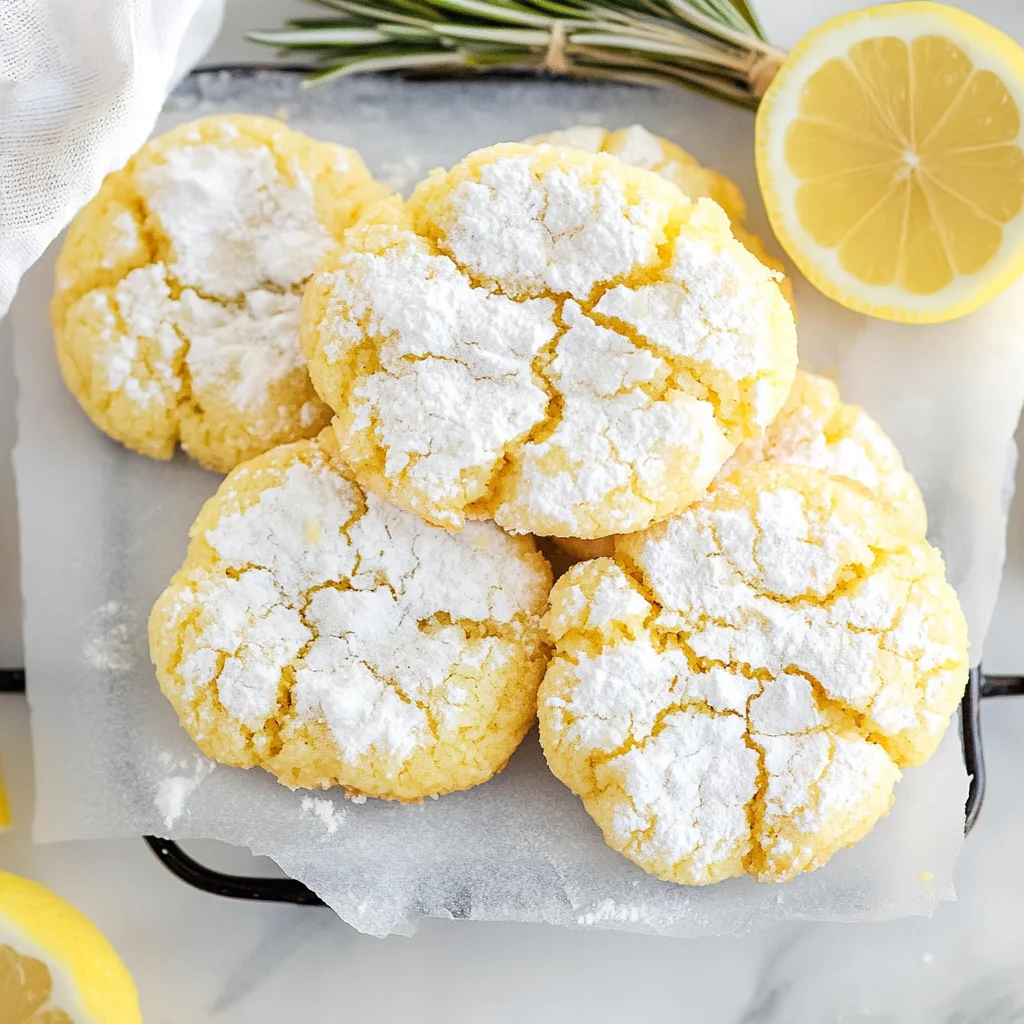 Lemon Crinkle Cookies - Herbs & Flour step by step