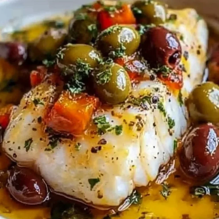 Mediterranean Baked Cod with Olives Recipe