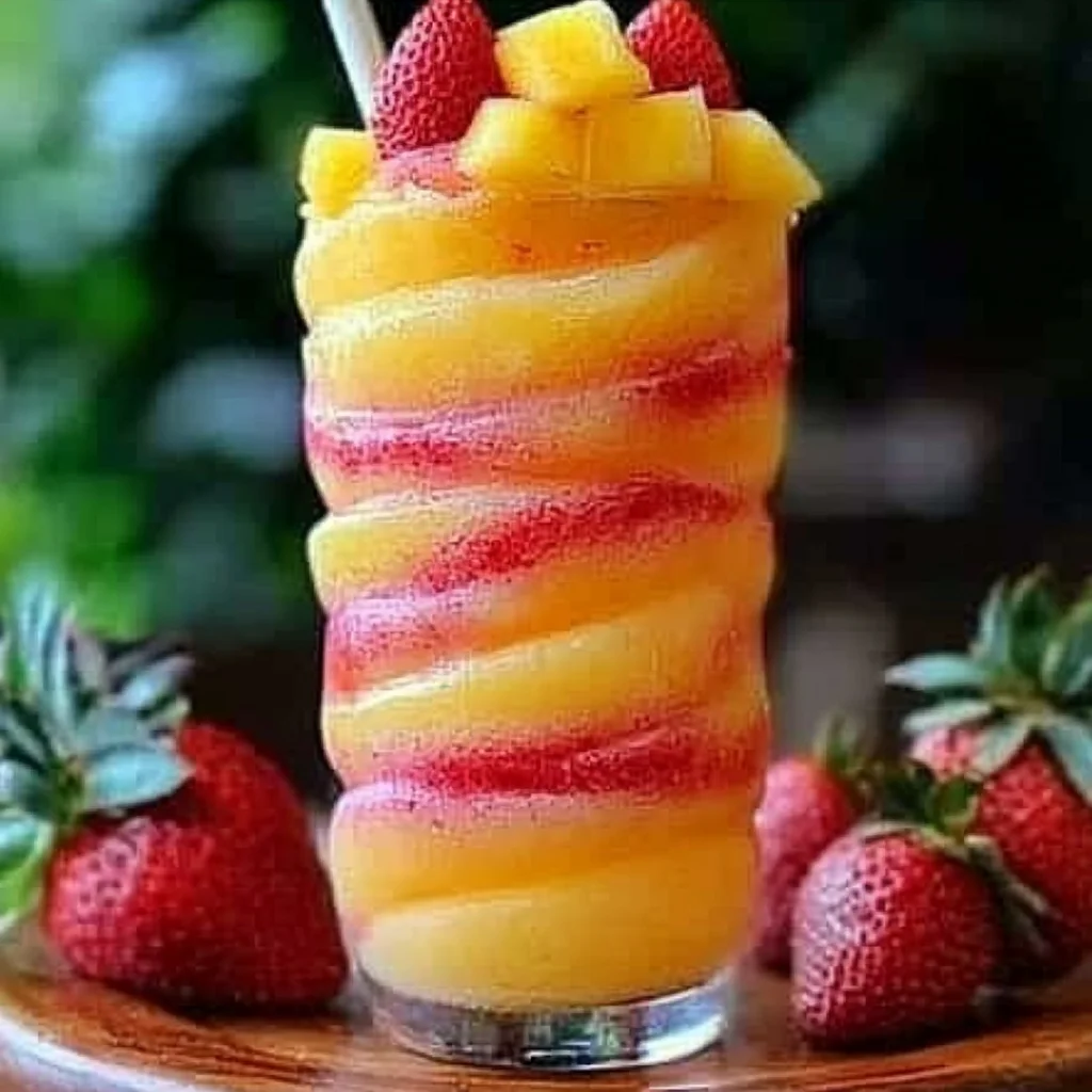 Pineapple Strawberry Swirled Slushies – Your Ultimate Refreshing Summer Drink step by step
