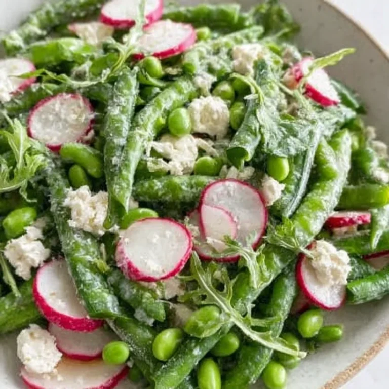 Sugar Snap Pea Salad With Radishes Feta and Arugula Recipe