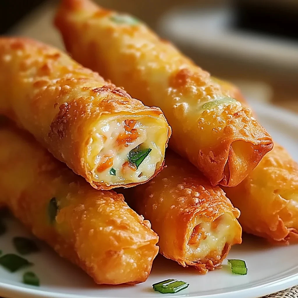 Recipe Title: Tasty Finger Food Mini Jalapeno Popper Egg Rolls image-3