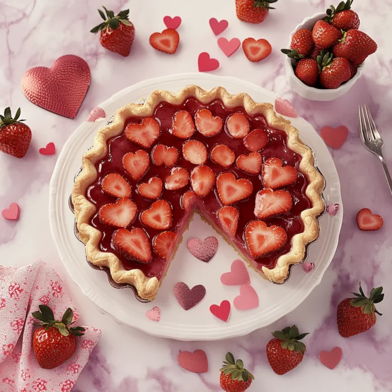 Valentine’s Day Strawberry Pie Recipe