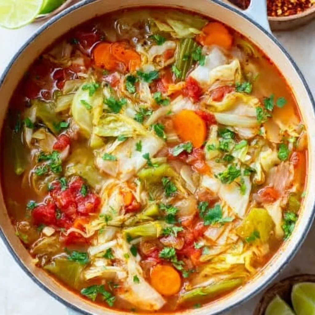 Vegetable Cabbage Soup Vegan Healthy The Simple Veganista or Vegetable Cabbage Soup Full of fresh veggies a whole head of cabbage and flavorful herbs this vegan cabbage soup recipe is a naturally healthy meal packed with flavor image-3