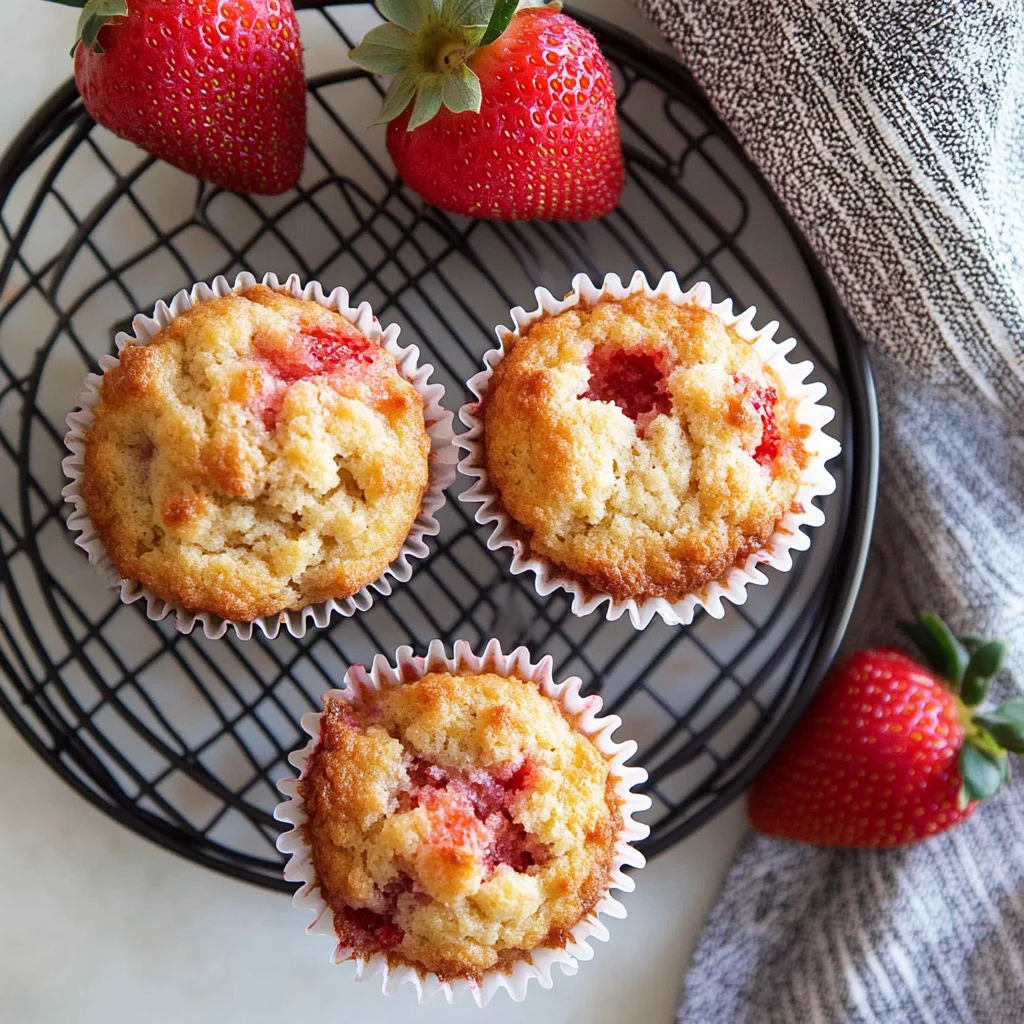 The Best Strawberry Muffins Recipe - Boxwood Ave step by step