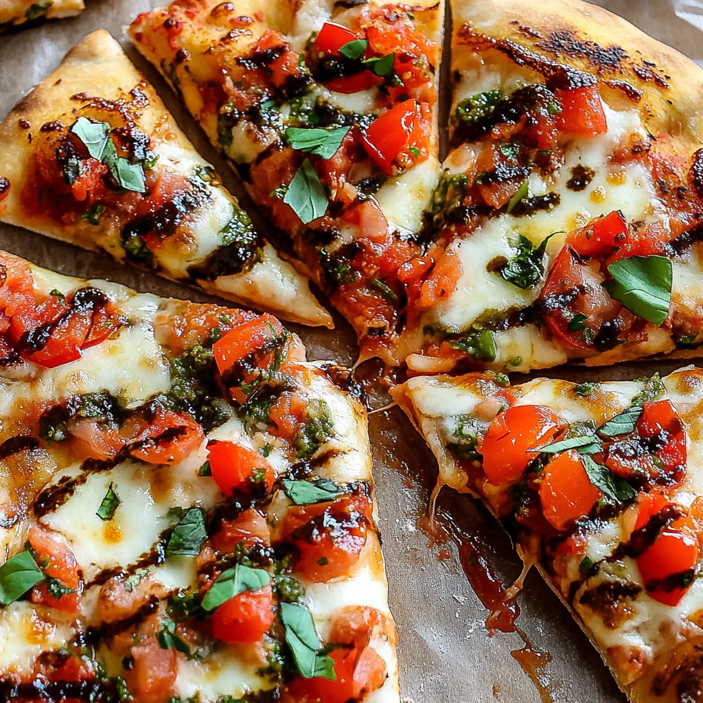 Bruschetta Pizza or The ultimate 6-ingredient Bruschetta Pizza to elevate homemade pizza night step by step