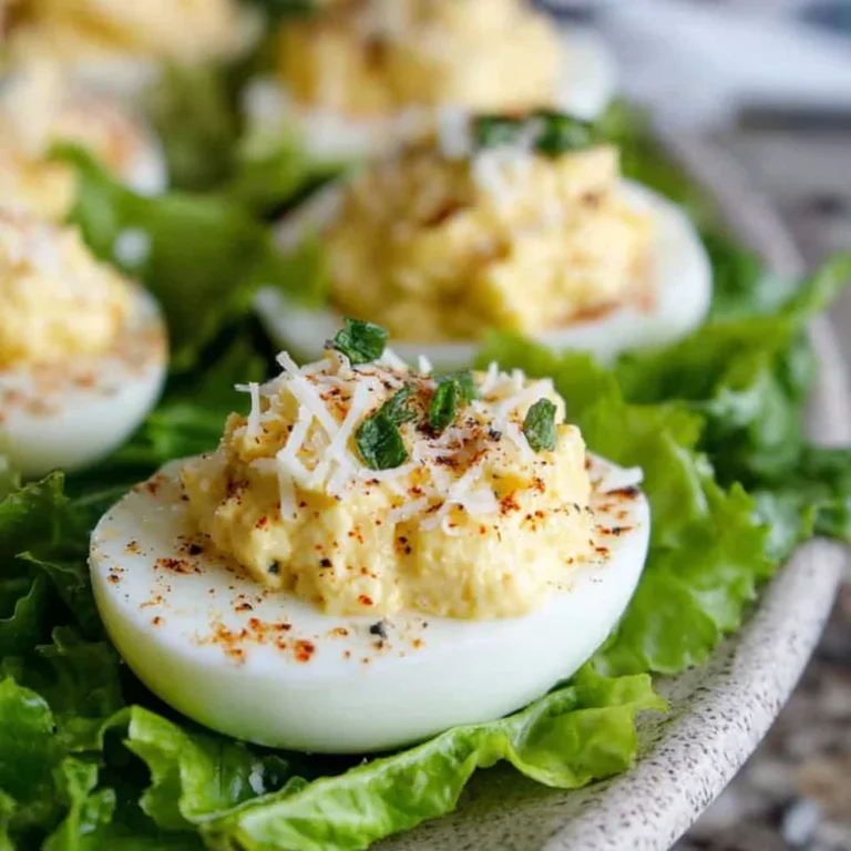 Caesar Deviled Eggs Recipe