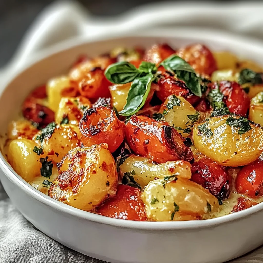 Cheesy Marry Me Roasted Vegetable Medley step by step