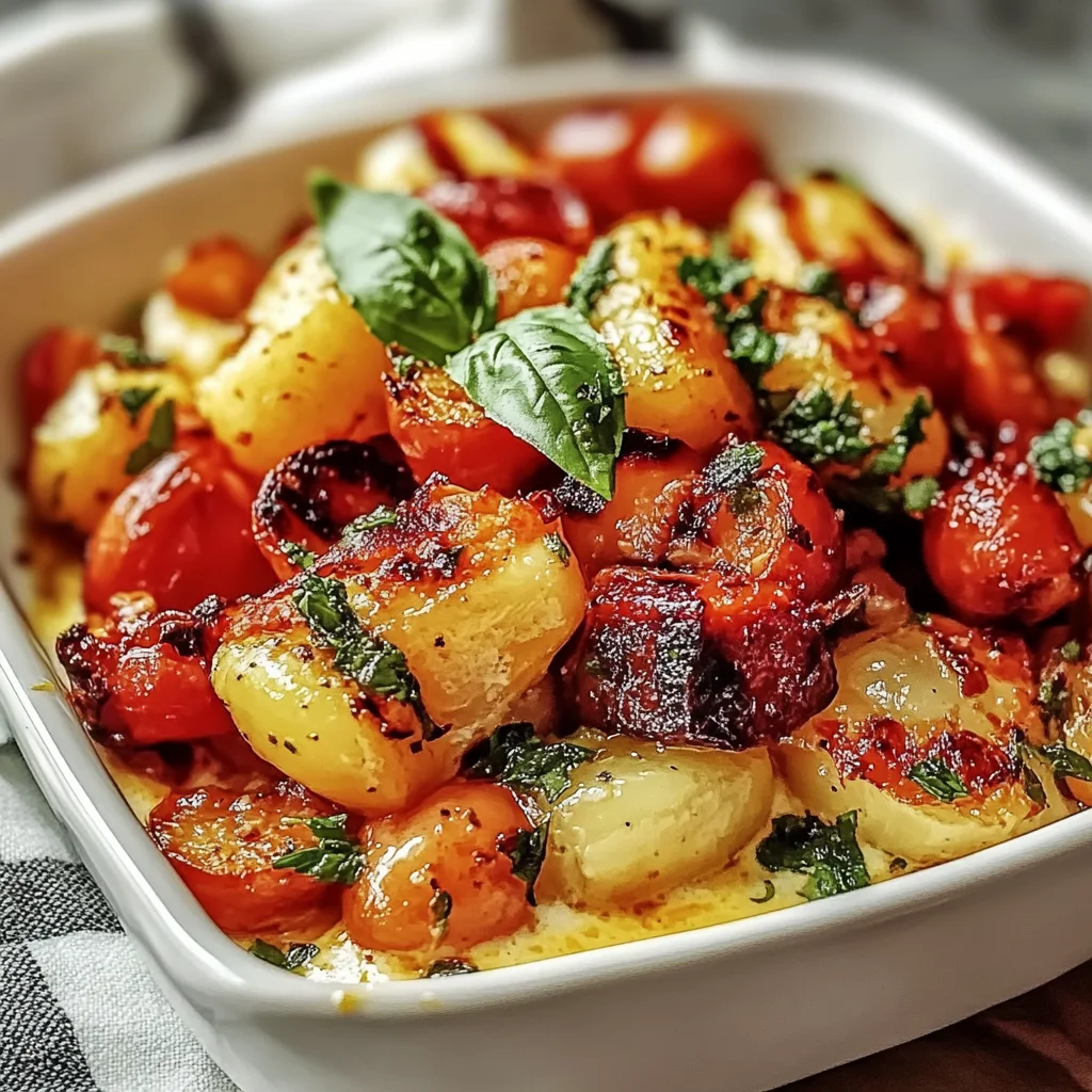 Cheesy Marry Me Roasted Vegetable Medley step by step